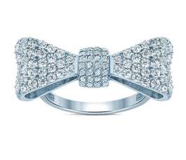 Серебряное кольцо крупный бант Tiffany